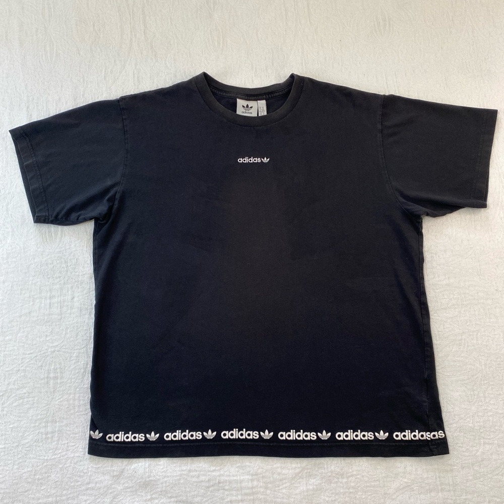 Adidas Men’s Graphic T-Shirt Big Spell Out Size XL Black